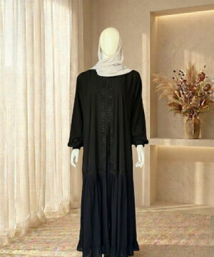 Wedding Abaya (Black Stone)