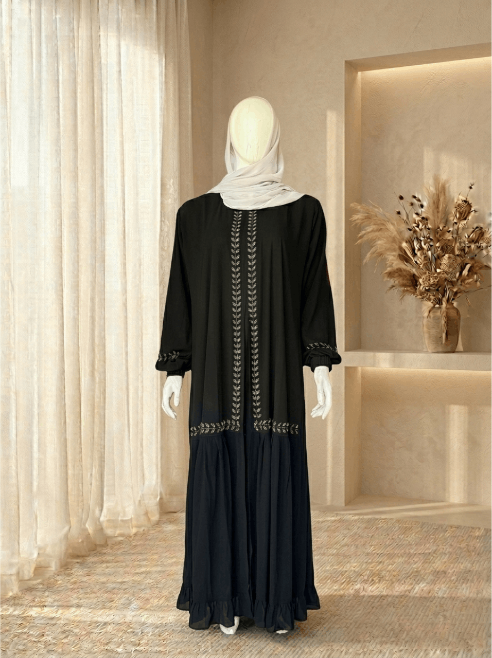 Wedding Abaya (White Stone)
